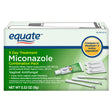 Equate Miconazole 3-Day Vaginal Cream Treatment Combination Pack for Yeast Infection, 0.32 Oz