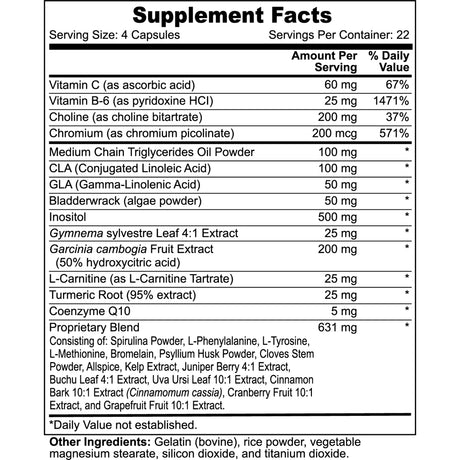 Health Fitness Nut Thermal Super Fat Burner with MCT