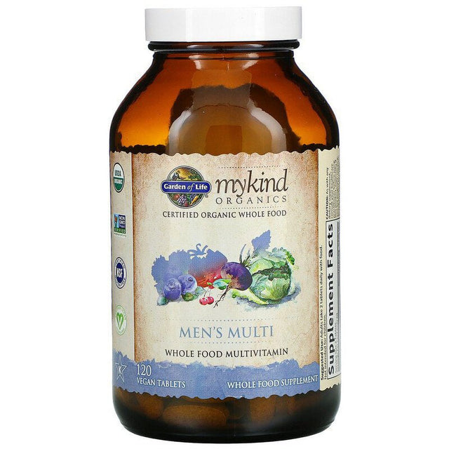 Garden of Life Mykind Organics Men'S Multi 120 Vegan Tablets