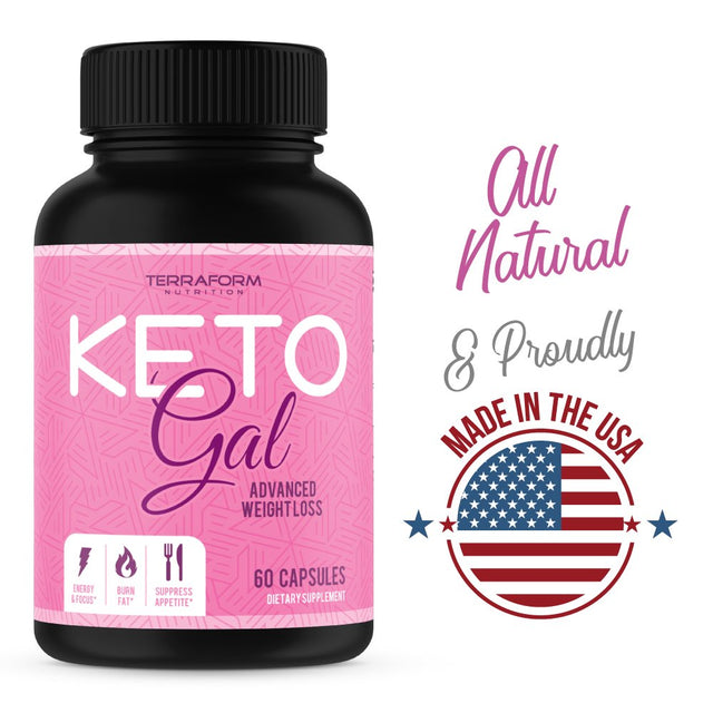 Keto Gal – Keto Diet Weight Loss Supplement for Women – Supports Weight Loss, Fat Burn, Energy & Focus – 3 Pack – USA Made