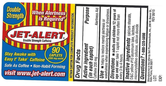 Jet-Alert Energy Stimulant Caffeine Pills, 200Mg, 90 Count