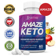 Amaze Keto ACV Pills 1275Mg Alternative to Gummies Dietary Supplement 60 Capsules