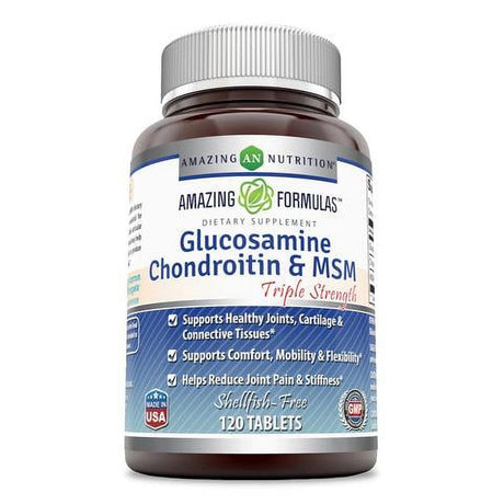 Amazing Formulas Glucosamine Chondroitin and MSM Triple Strength 60 Tablets