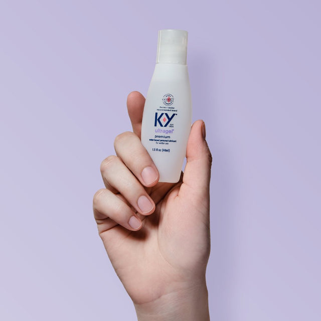 K-Y Ultragel Lube, Personal Lubricant, NEW Water-Based Formula, Safe for Anal Sex, Safe to Use with Latex Condoms, for Men, Women and Couples, Body Friendly 1.5 FL OZ