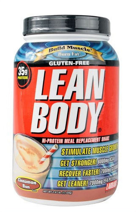 Lean Body MRP Protein Powder, Cinnamon Bun, 35G Protein, 2.47Lb, 39.52 Oz