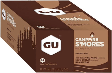 GU Energy Gel - 24 Pack Campfire S'Mores, 24 Pack
