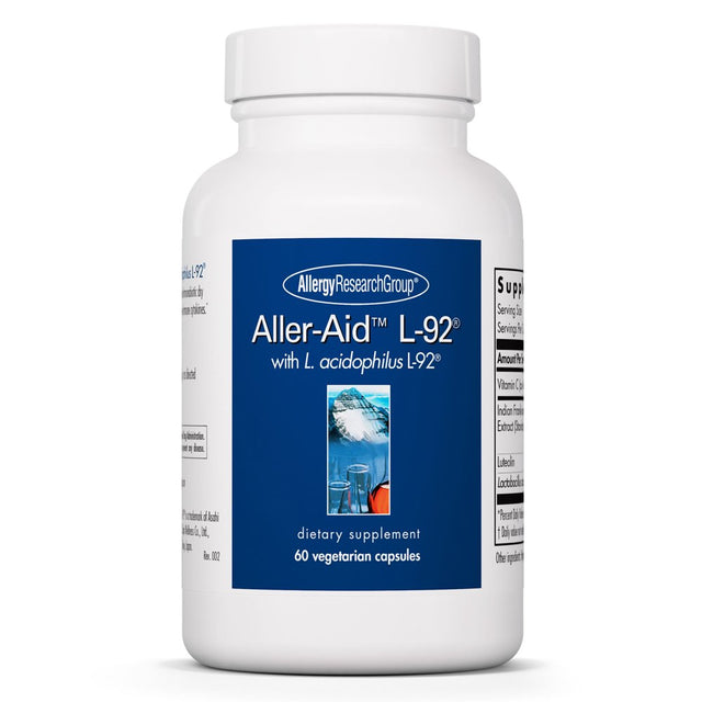 Allergy Research Group - Aller-Aid L-92 - Seasonal Support, Th1/Th2 Balance - 60 Vegetarian Capsules