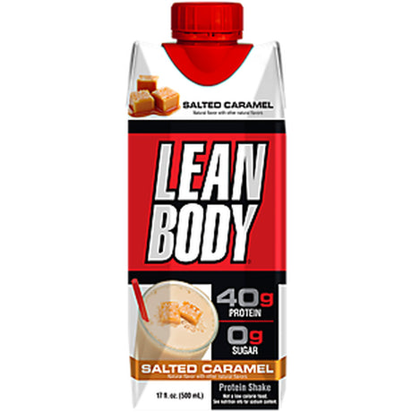 Labrada Lean Body Protein Shake, Salted Caramel, 40G Protein, 17 Fl Oz, 12 Ct