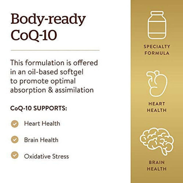 Solgar Megasorb Coq-10, 100 Mg, 90 Softgels
