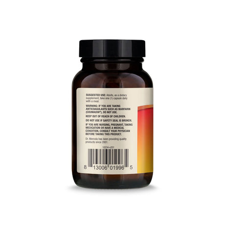 Dr. Mercola, Vitamins D3 and K2 Dietary Supplement , 90 Servings (90 Capsules)