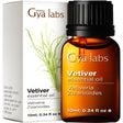 Gya Labs Calming Vetiver Essential Oil for Diffuser & Aromatherapy - Premium Vetiver Oil for Body Comfort - Vetiver Essential Oil Organic for Soaps & Candles (0.34 Fl Oz)
