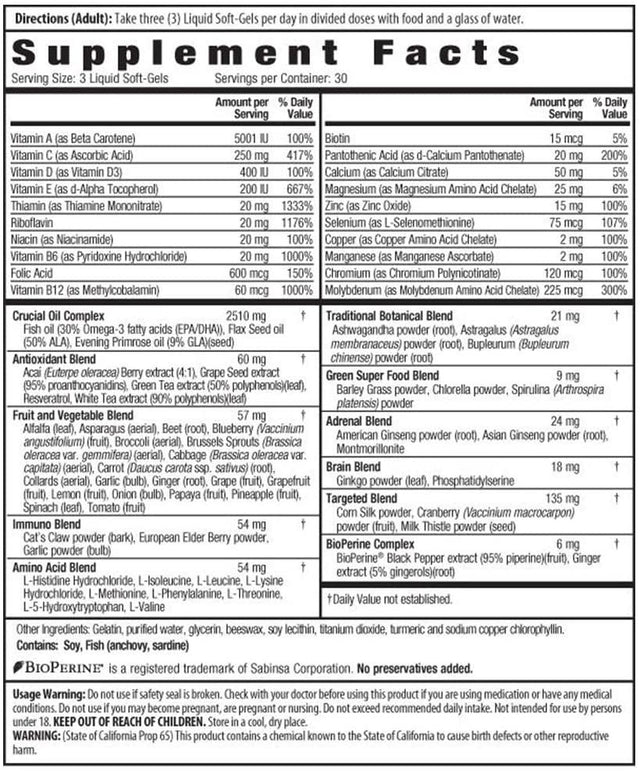 Irwin Naturals Women'S Multivitamin Living Green 240Ct (120 Ct Two Pack) W Case
