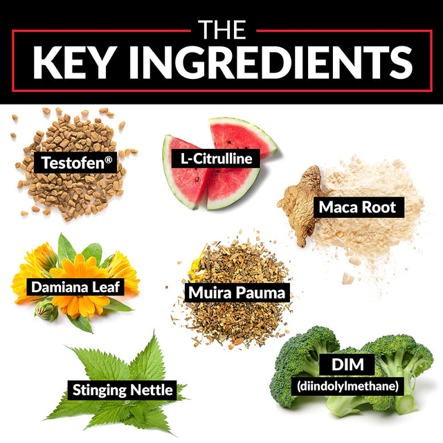 Force Factor Test X180 Alpha Total Testosterone Booster for Men with Fenugreek Seed and Maca Root to Increase Blood Flow, Build Lean Muscle, Improve Male Athletic Performance, 60 Capsules