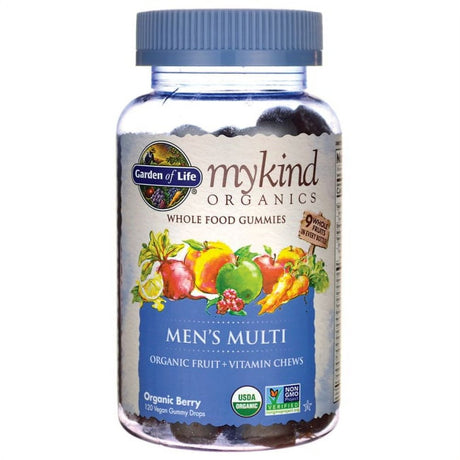Garden of Life Mykind Organics Men'S Multi, Organic Berry, 120 Vegan Gummy Drops