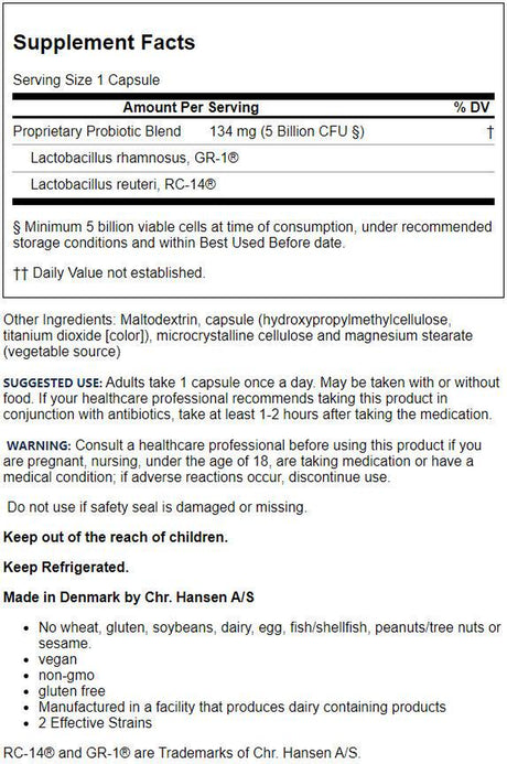 Jarrow Formulas, Inc. Vegan Fem-Dophilus 5 Billion Cfu 60 Veg Caps