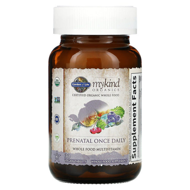 Garden of Life Mykind Organics Prenatal Once Daily Multi 30 Organic Tablet