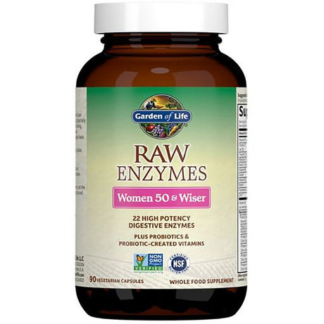 Garden of Life Garden of Life Raw Enzymes Women 50 & Wiser, 90 Ea