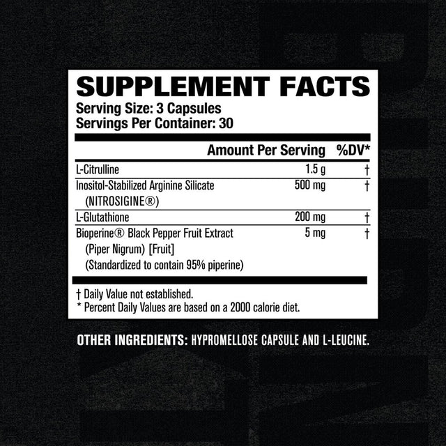 Jacked Factory N.O. XT - Nitric Oxide Boosting Supplement for Muscle Growth, Pumps & Energy - 90 Count