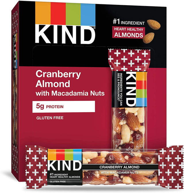 KIND Bars Fruit & Nut and Cranberry Almond Bars Bundle (12 Count)