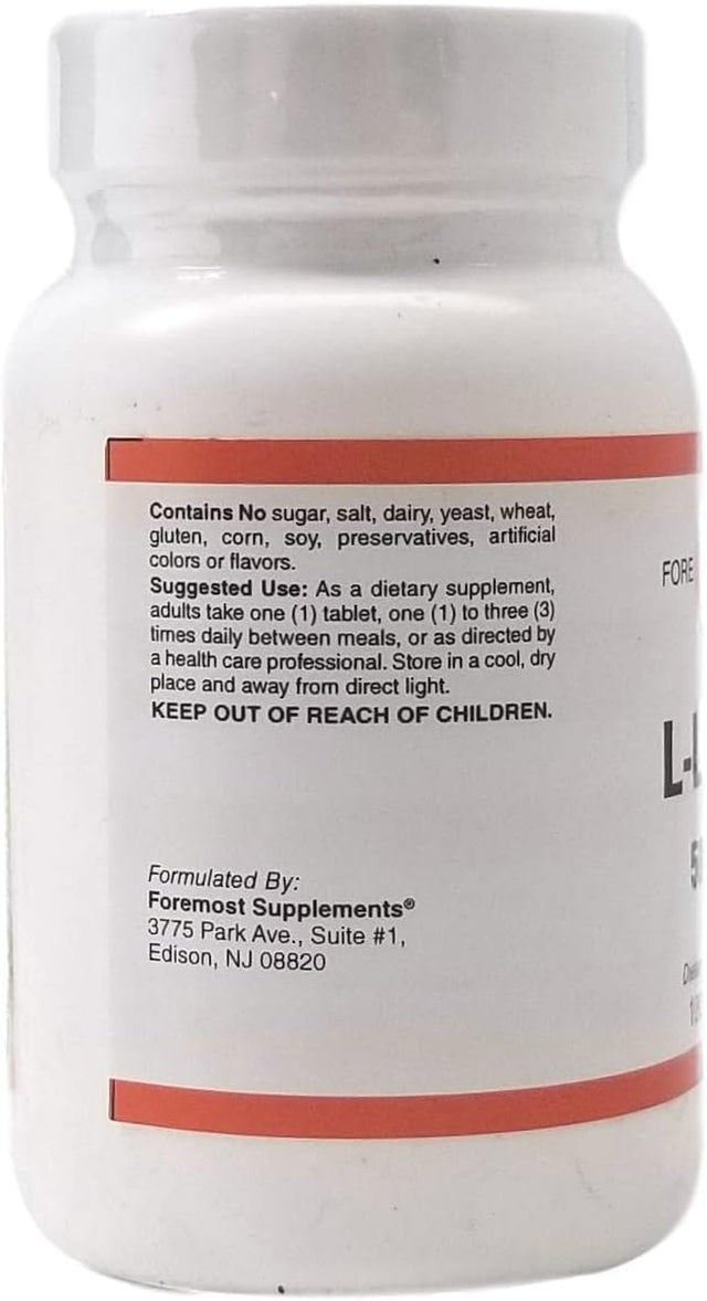 L-LYSINE, 100 Tablets