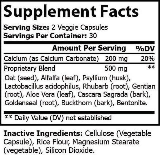 Heal Health Health , Organic Colon Cleanse , 60 Veggie Capsules , 5Oz