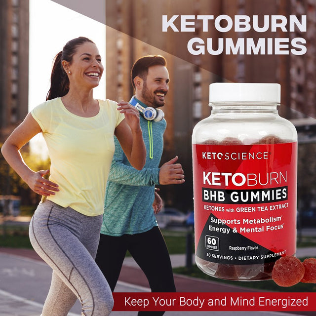 Keto Science Keto Burn Gummies, Raspberry, 60 Ct