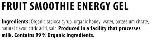 Honey Stinger Organic Energy Gels - Fruit Smoothie