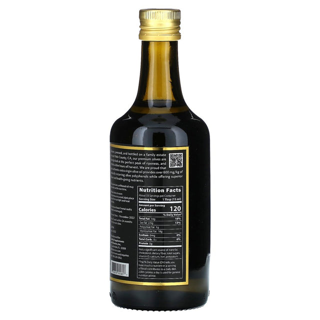 Extra Virgin Olive Oil, 16.9 Fl Oz (500 Ml), Life Extension