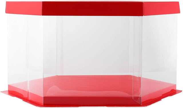Hemoton 1 Pc Cake Box Birthday Cake Container Cake Packaging Supplies Cake Display Holder Party Cake Container Candy Containers for Gifts Muffin Clear Storage Box Baby Plastic Earth Tones