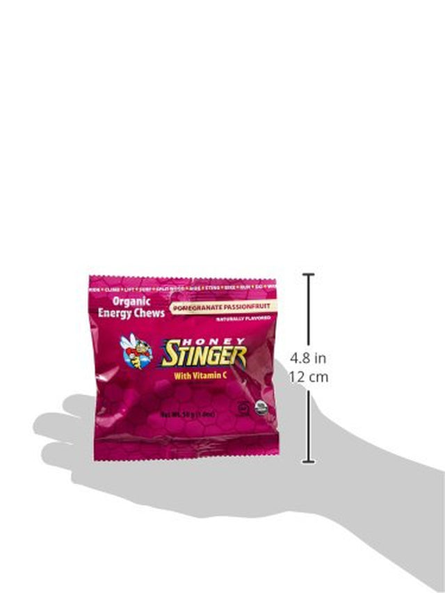 Honey Stinger Organic Energy Chews, Pomegranate Passionfruit, 1.8 Ounce