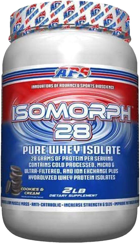 28 by APS Nutrition, Pure Whey Isolate Protein Powder Supplement, Cookies & Cream, 2 Lb