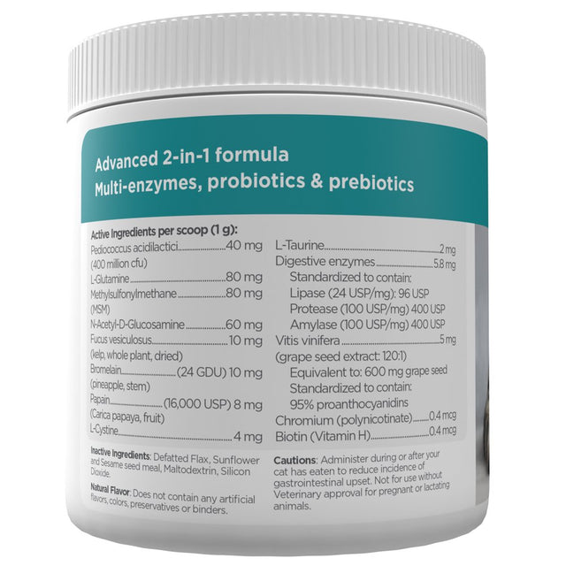 Maxxidigest+ Digestive and Immune Supplement for Cats from Maxxipaws - Powder 3.2 Oz