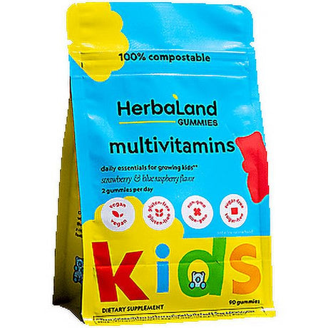 Kid'S Multivitamin Gummies - Strawberry & Blue Raspberry (90 Gummies)