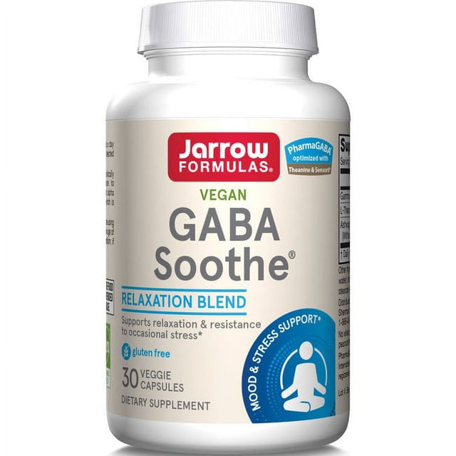 Jarrow Formulas Gaba Soothe, Promotes Relaxation, 30 Capsules