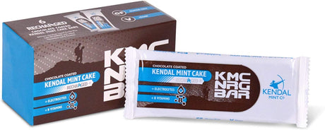 KMC NRG BAR: Kendal Mint Cake Recharged for Sports, Run, Hike, Cycle (Chocolate Coated, 6 X 50G)