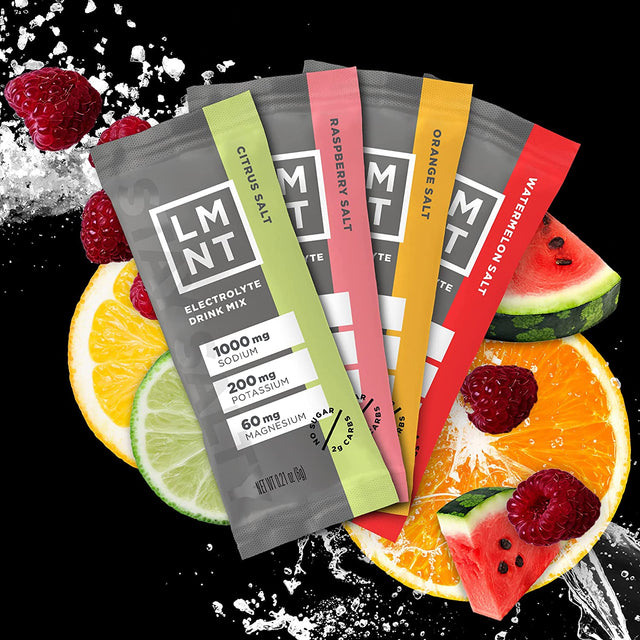LMNT Zero-Sugar Electrolytes - Variety Pack - Hydration Powder Packets | No Artificial Ingredients | Keto & Paleo Friendly | 12 Sticks