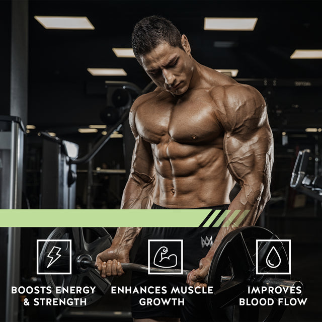 Alpha Nitro Blast+ Build Muscle Booster Supplement for Men