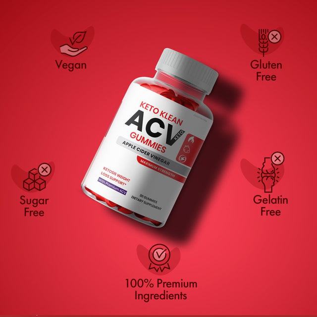 Keto Klean ACV Gummies, Maximum Strength Weight Loss Support (5 Pack)
