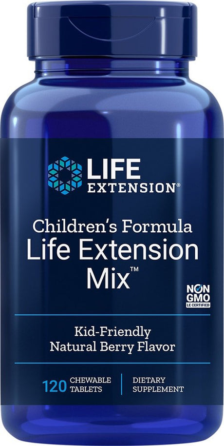 Life Extension Children'S Formula Mix Natural Berry -- 120 Chewable Tablets
