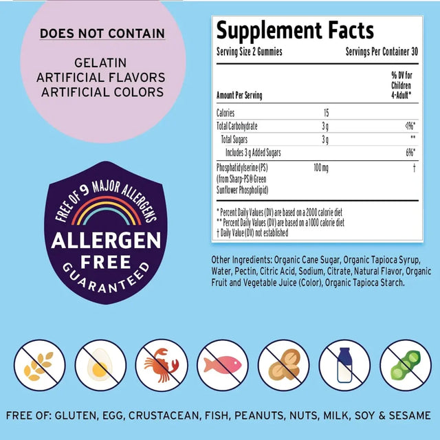 Focus Vegan Gummies (Sharp PS)