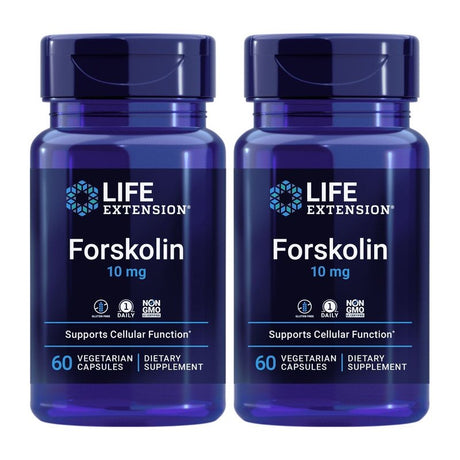 Forskolin 10 Mg 60 Vegetarian Capsules - 2 Pack