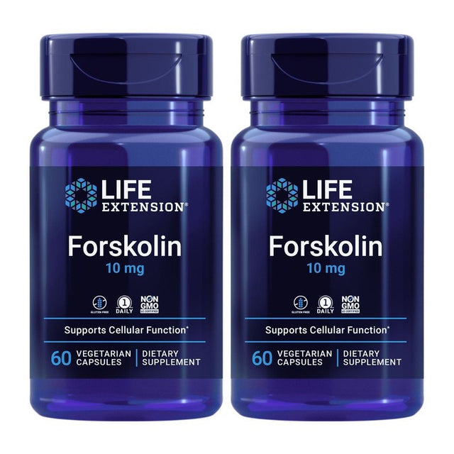 Forskolin 10 Mg 60 Vegetarian Capsules - 2 Pack