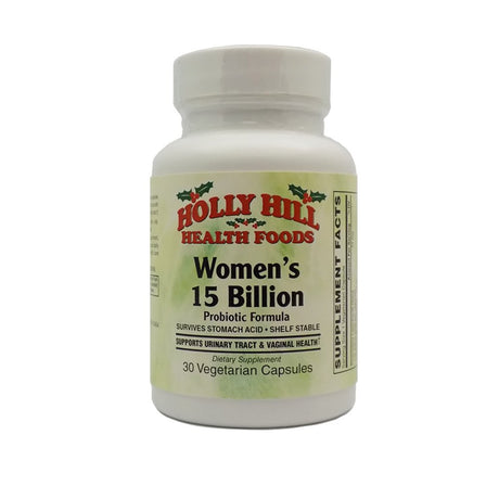 Holly Hill Health Foods Women'S Probiotic 15 Billion CFU, 30 Vegetarian Capsules