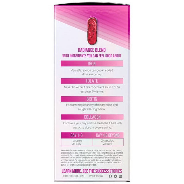 HYDROXYCUT Max! for Women Weight Loss, 60 Rapid-Release Liquid Capsules (Pack of 4)