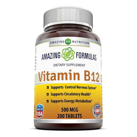 Amazing Formulas Vitamin B12 500 Mcg 200 Tablets