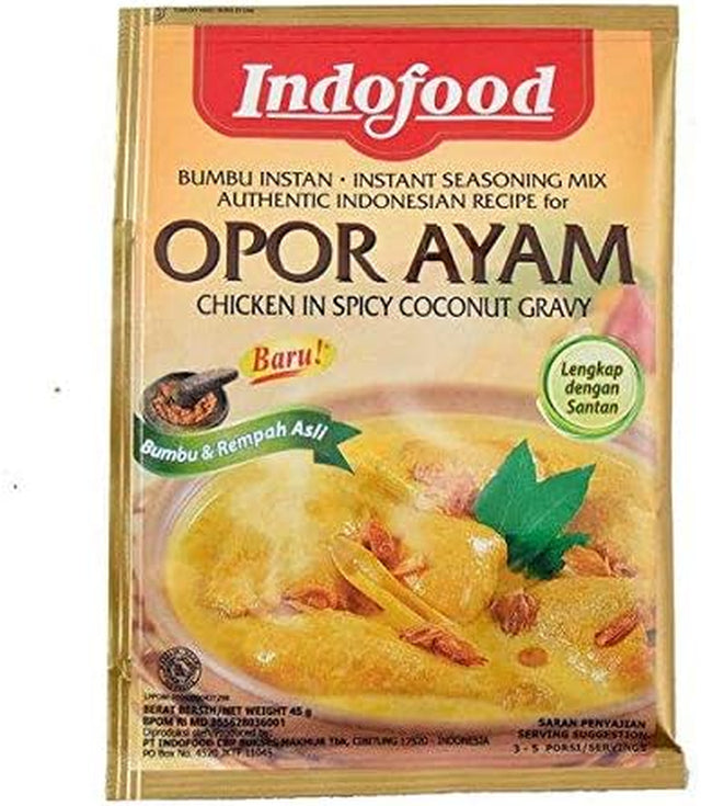 INDOFOOD Bumbu Opor Ayam (Chicken in Coconut Gravy Mix) - 1.6 Oz (Pack of 3)