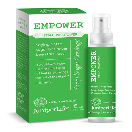 Juniperlife Empower - Instant Willpower™ Sugar Cravings Help for Healthy Food Choices
