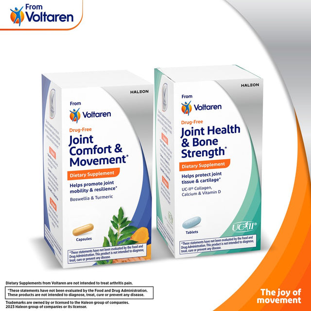 Joint Comfort + Movement from Voltaren Dietary Supplements, 30Ct