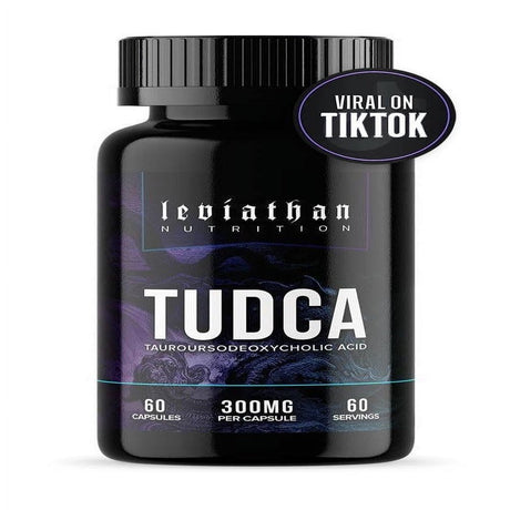 Leviathan Nutrition TUDCA Bile Salts 300Mg - Best Tudca Support for Liver Cleanse Detox and Repair, Kidney & Gut Health Liver Support Bile Acid Ox Bile Gallbladder Cleanse Tudca Supplement 60 Count
