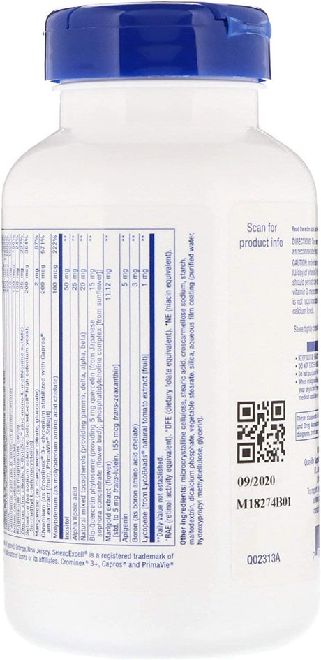 Life Extension One-Per-Day Tablets -- 60 Tablets